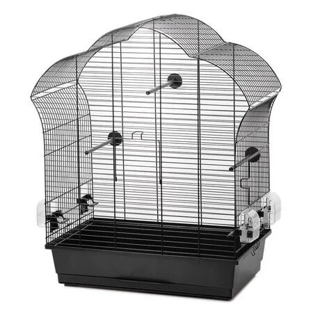 Vogelkooi Inter-Zoo Laura 3 Zwart &ndash; Parkietenkooi met zwarte tralies 60x34x71 cm