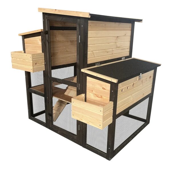 Houten Kippenhok Cackleberry &ndash; Woodland Design Buitenhok voor 2-3 Kippen