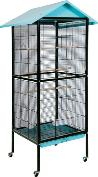 Actie ! Voli&egrave;re Serengeti &ndash; Zwarte Binnenvoli&egrave;re voor Parkieten en Kanaries