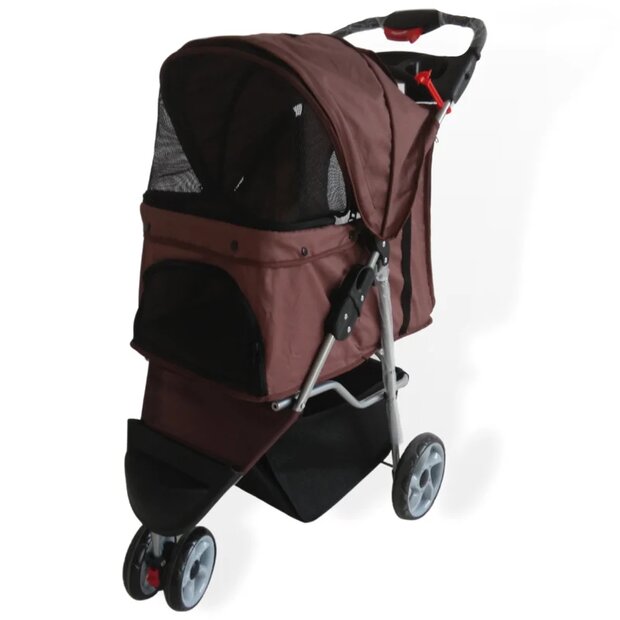 Hondenbuggy Modern - Donkerbruin