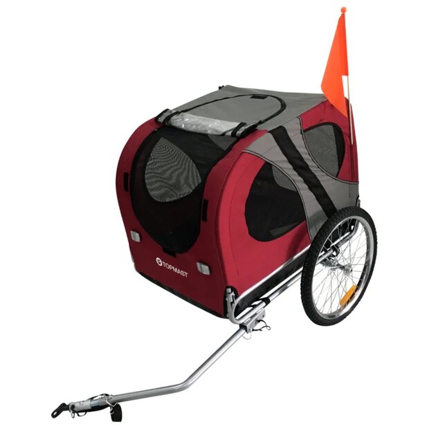 Hondenfietskar Original - Opvouwbaar - Rood - Large