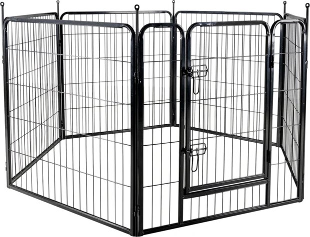 Puppyren ZECTA ZWART 162x140x80CM
