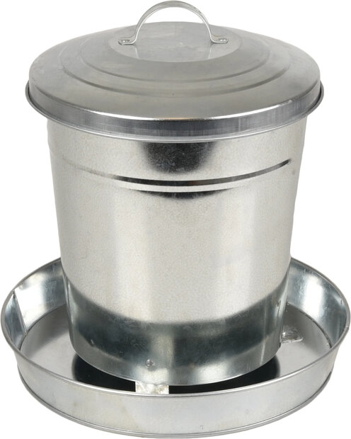 Voederbak pluimvee Hedwig zilver 6 liter