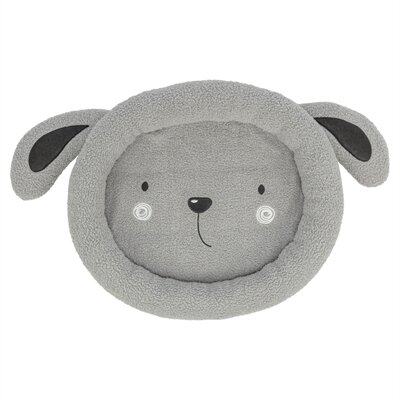 Hondenmand Trixie Junior Grijs/Mintgroen &ndash; Zachte Puppymand met Ge&iuml;ntegreerd Kussen &amp; Speeltje 50x40 cm
