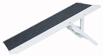 Loopplank Trixie In Hoogte Verstelbaar Wit &ndash; Loopplank voor Bank &amp; Bed, 3 Hoogtes tot 40 kg 36x90 cm