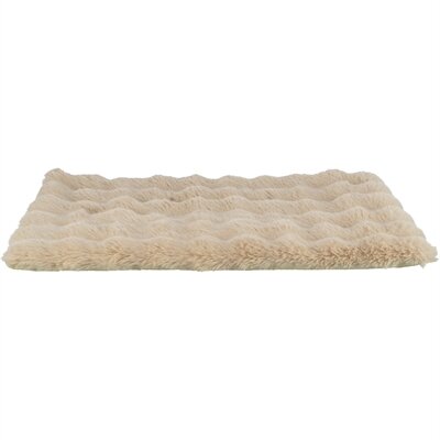 Ligmat Trixie Elli Beige &ndash; Zachte Pluche Ligmat met Antislip Onderkant &ndash; 3 Maten: 70x50 / 90x70 / 110x80 cm