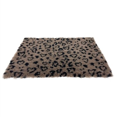 Vetbed Print Luipaard Beige/Zwart Gerecycled &ndash; Isolerende Zachte Ligmat voor Hond &amp; Pup &ndash; 2 Maten: 75x50 / 100x75 cm
