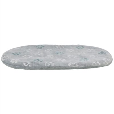 Hondenkussen Trixie Jimmy Soft Ovaal Lichtgrijs &ndash; Zacht Pluche Ligkussen &amp; Binnenkussen &ndash; 8 Maten: 44x31 t/m 105x68 cm