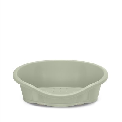 Hondenmand iMac Dido Groen &ndash; Robuuste Ovale Kunststof Mand met Ventilatiegaten &amp; Antislip Voetjes &ndash; 4 Maten: 65x47 t/m 110x78 cm